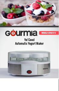 Handleiding Gourmia GYM1610 Yoghurtmaker