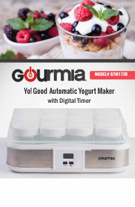 Handleiding Gourmia GYM1720 Yoghurtmaker