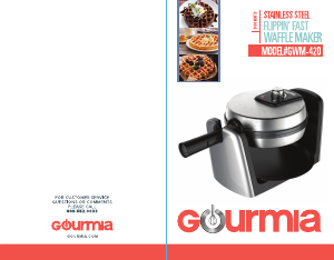 Manual Gourmia GWM420 Waffle Maker