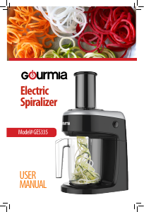 Manual Gourmia GES335 Spiralizer