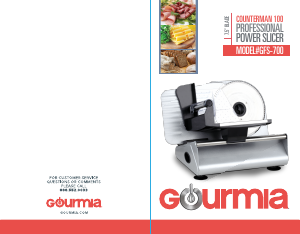 Manual Gourmia GFS700 Slicing Machine