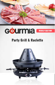 Manual Gourmia GEG1400 Raclette Grill