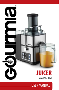 Bruksanvisning Gourmia GJ1350 Juicepress