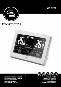 Handleiding GoGEN ME 3257 Weerstation