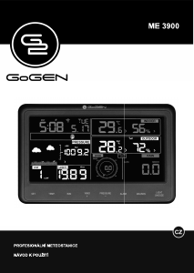 Manuál GoGEN ME 3900 Meteostanice