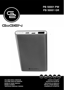 Manual GoGEN PB50001GR Portable Charger