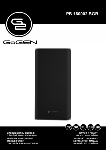 Manual GoGEN PB160002BGR Portable Charger