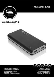 Manual GoGEN PB200002BGR Portable Charger