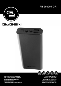 Manual GoGEN PB200004GR Portable Charger