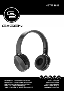 Manual GoGEN HBTM 18B Headphone