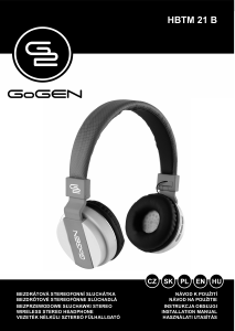 Manual GoGEN HBTM 21B Headphone