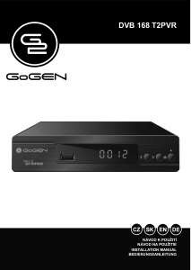 Manual GoGEN DVB 168 T2PVR Digital Receiver