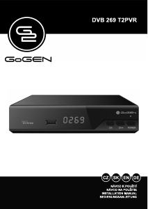 Manual GoGEN DVB 269 T2PVR Digital Receiver