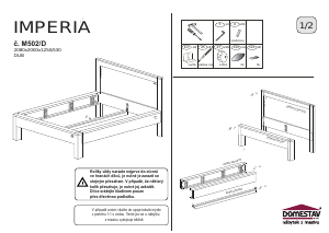 Manuál Domestav Imperia (180x200) Rám postele