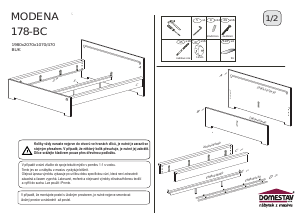 Manuál Domestav Modena (180x200) Rám postele