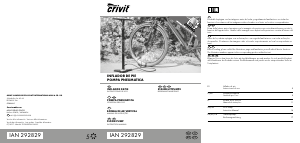 Manual de uso Crivit IAN 292829 Bomba de bicicleta