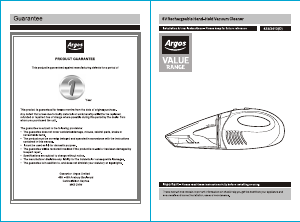 Manual Argos SLX217D Handheld Vacuum