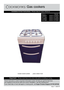 Manual Cookworks CGS60W Range