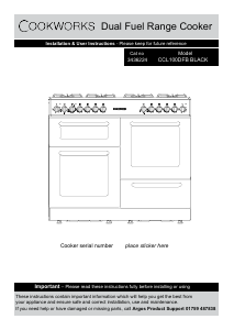 Manual Cookworks CCL100DFB Range