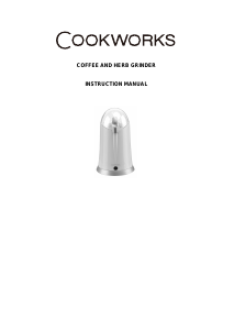 Manual Cookworks PCML-2012 Coffee Grinder