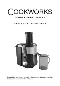 Manual Cookworks KP60PD Juicer