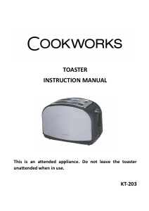 Manual Cookworks KT-203 Toaster