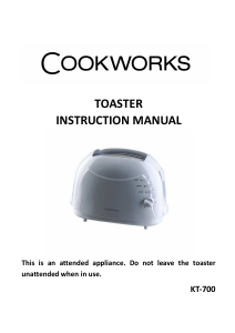 Manual Cookworks KT-700 Toaster