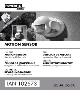 Manual Powerfix IAN 102673 Senzor de mișcare