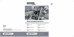 Priročnik Powerfix IAN 89117 Multimeter