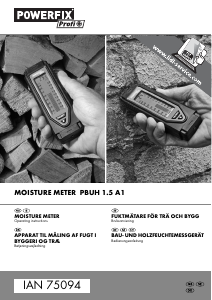 Manual Powerfix IAN 75094 Moisture Meter