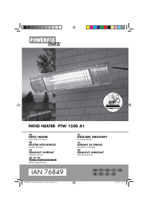 Návod Powerfix IAN 76849 Terasový ohrievač