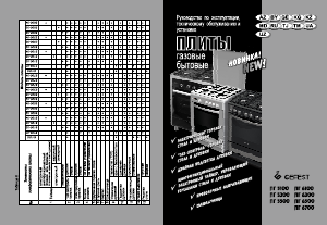 Руководство Gefest ПГ 6100-02 0310 Кухонная плита