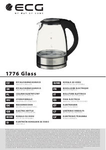 Használati útmutató ECG RK 1776 Glass Vízforraló