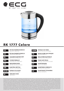 Használati útmutató ECG RK 1777 Colore Vízforraló