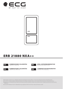 Manuál ECG ERB 21880 NXA++ Lednice s mrazákem