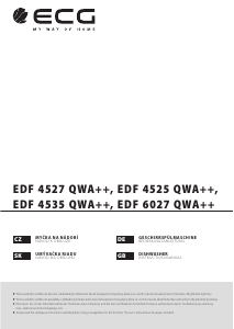 Manual ECG EDF 4535 QWA++ Dishwasher