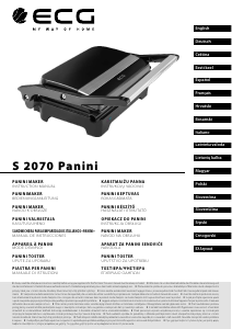 Instrukcja ECG S 2070 Panini Kontakt grill