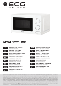 Rokasgrāmata ECG MTM 1771 WE Mikroviļņu krāsns