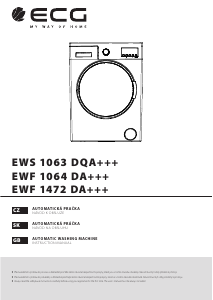 Manuál ECG EWF 1064 DA+++ Pračka