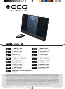 Használati útmutató ECG XMS 333 U Sztereóberendezés