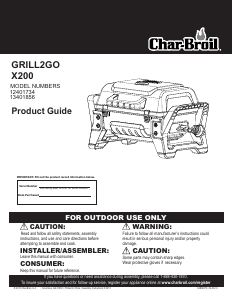 Manual Char-Broil 12401734 Barbecue