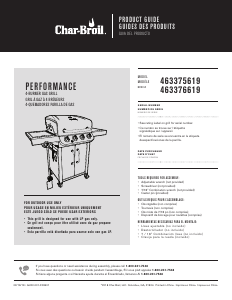 Handleiding Char-Broil 463375619 Barbecue