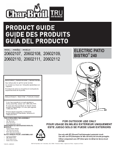 Manual de uso Char-Broil 20602109 Barbacoa