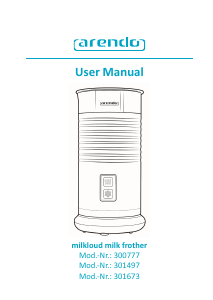 Manual de uso Arendo 301497 Batidor de leche