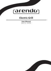 Manuale Arendo 303791 Grill a contatto