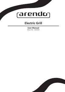 Manual de uso Arendo 30349 Grill de contacto
