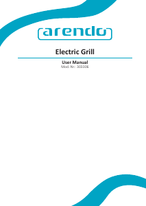 Manual de uso Arendo 303306 Grill de contacto