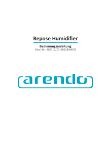 Mode d’emploi Arendo 302716 Humidificateur