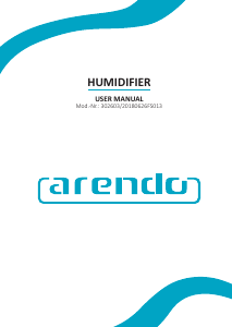 Manual de uso Arendo 302603 Humidificador