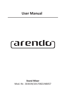 Manuale Arendo 303039 Frullatore